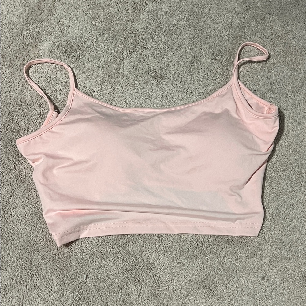 Size large shein light pink Women's padded tank top